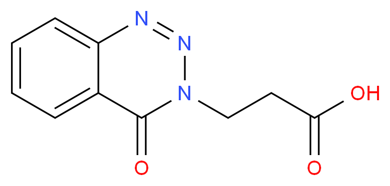 3-(4-oxo-3,4-dihydro-1,2,3-benzotriazin-3-yl)propanoic acid_分子结构_CAS_51672-79-8