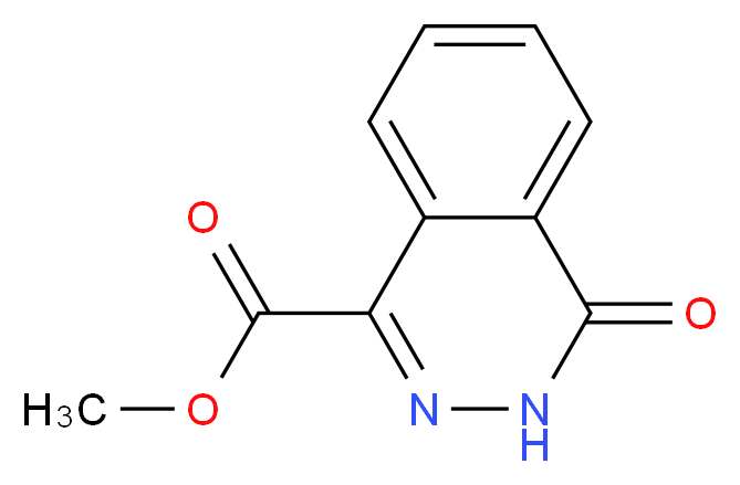 4-Oxo-3,4-dihydro-phthalazine-1-carboxylic acid methyl ester_分子结构_CAS_53960-10-4)