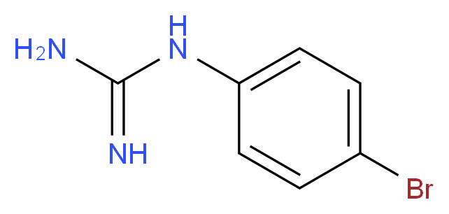 1-(4-bromophenyl)guanidine_分子结构_CAS_67453-81-0