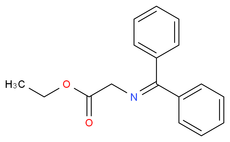 ethyl 2-[(diphenylmethylidene)amino]acetate_分子结构_CAS_69555-14-2