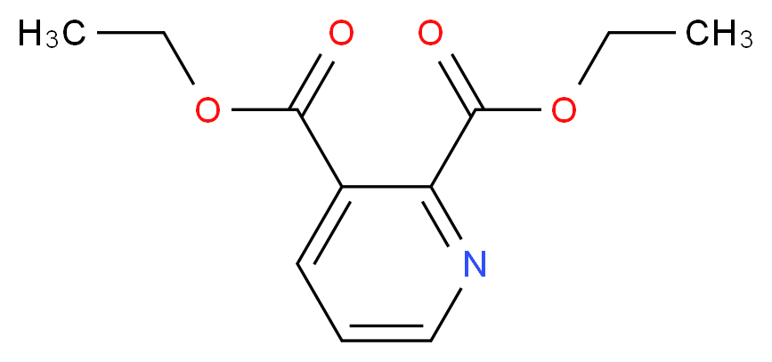 Diethyl 2,3-pyridinedicarboxylate_分子结构_CAS_2050-22-8)