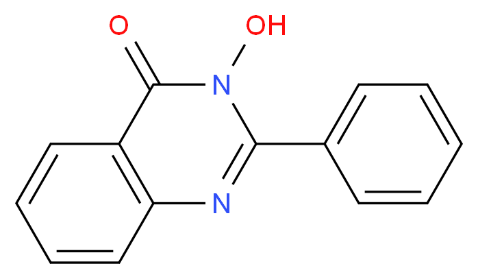 3-hydroxy-2-phenyl-3,4-dihydroquinazolin-4-one_分子结构_CAS_5319-72-2