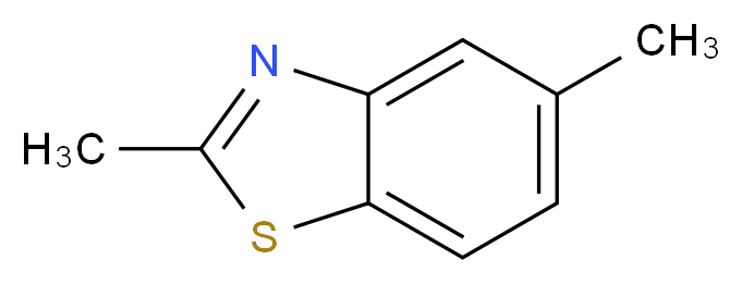 2,5-二甲基苯并噻唑_分子结构_CAS_95-26-1)