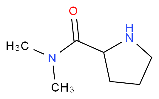 N,N-dimethylprolinamide_分子结构_CAS_29802-22-0)