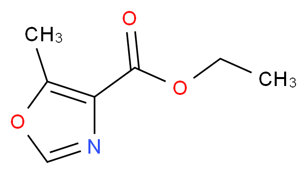 ETHYL 5-METHYLOXAZOLE-4-CARBOXYLATE_分子结构_CAS_32968-44-8)