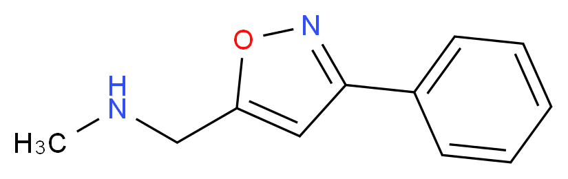 5-[(Methylamino)methyl]-3-phenylisoxazole 97%_分子结构_CAS_852431-00-6)