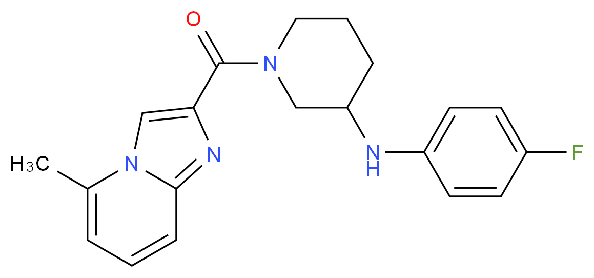 N-(4-fluorophenyl)-1-[(5-methylimidazo[1,2-a]pyridin-2-yl)carbonyl]-3-piperidinamine_分子结构_CAS_)