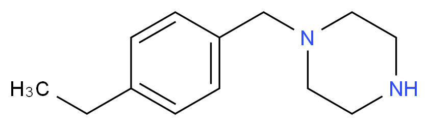 1-[(4-ethylphenyl)methyl]piperazine_分子结构_CAS_435341-97-2