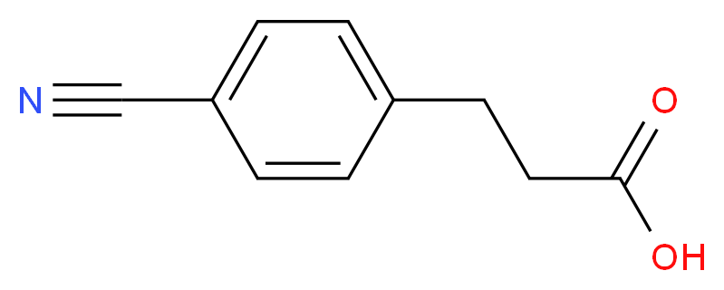 3-(4-Cyanophenyl)propanoic acid_分子结构_CAS_42287-94-5)