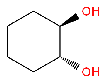 反-1,2-环己二醇_分子结构_CAS_1460-57-7)