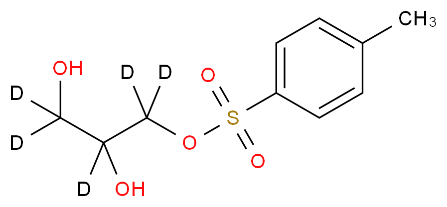 3-[(4-methylbenzenesulfonyl)oxy](<sup>2</sup>H<sub>5</sub>)propane-1,2-diol_分子结构_CAS_928623-32-9