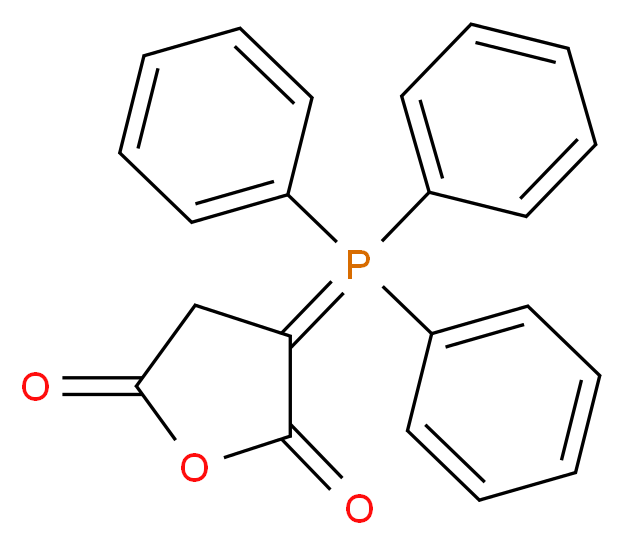 2-(三苯基亚磷基)丁二酸酐_分子结构_CAS_906-65-0)