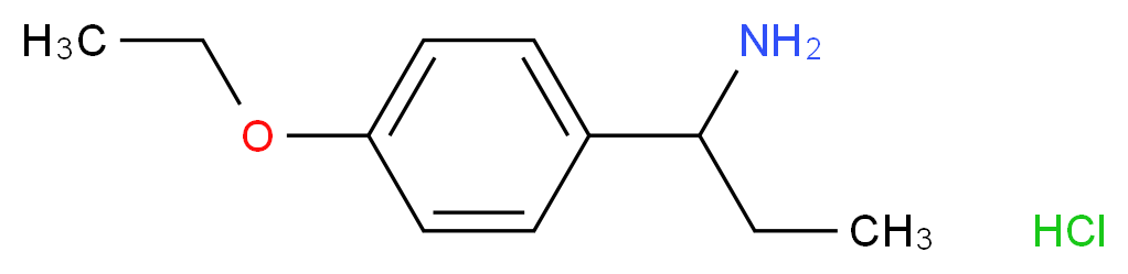[1-(4-Ethoxyphenyl)propyl]amine hydrochloride_分子结构_CAS_)