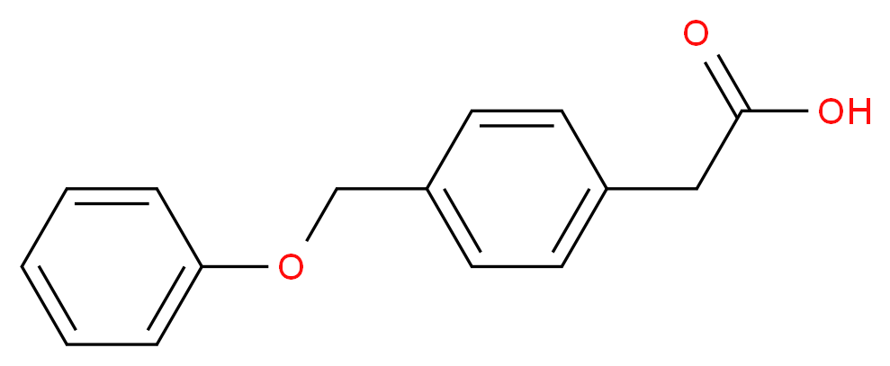 2-[4-(phenoxymethyl)phenyl]acetic acid_分子结构_CAS_344349-71-9