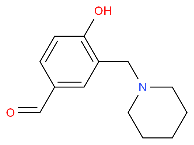 4-Hydroxy-3-piperidin-1-ylmethyl-benzaldehyde_分子结构_CAS_)