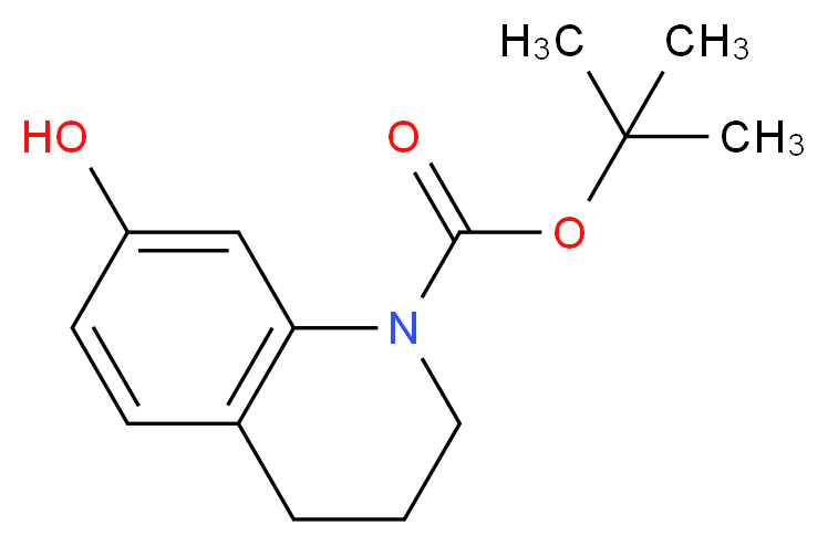 TERT-BUTYL 7-HYDROXY-3,4-DIHYDROQUINOLINE-1(2H)-CARBOXYLATE_分子结构_CAS_676254-89-0)