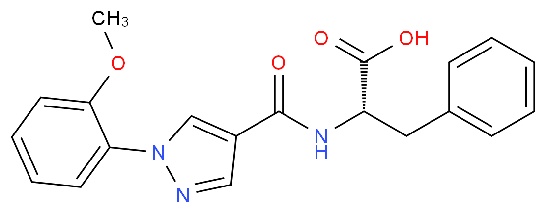 N-{[1-(2-methoxyphenyl)-1H-pyrazol-4-yl]carbonyl}-L-phenylalanine_分子结构_CAS_)