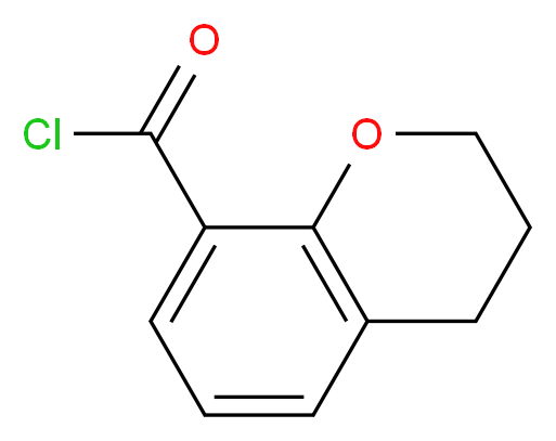 3,4-dihydro-2H-1-benzopyran-8-carbonyl chloride_分子结构_CAS_1034566-09-0