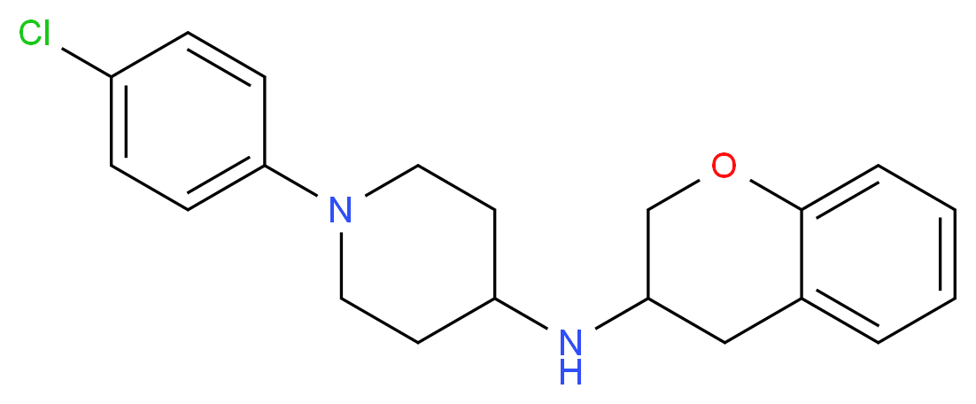 1-(4-chlorophenyl)-N-(3,4-dihydro-2H-chromen-3-yl)-4-piperidinamine_分子结构_CAS_)