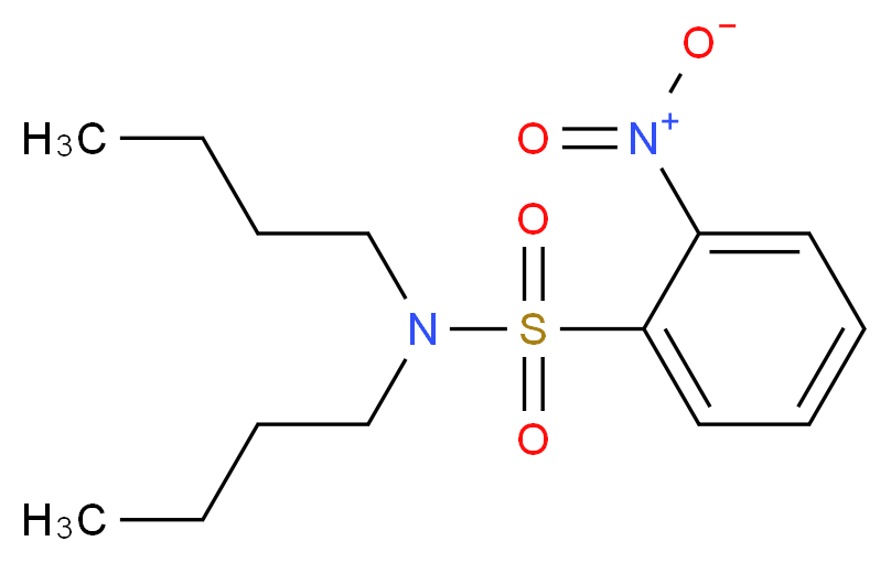 N,N-dibutyl-2-nitrobenzene-1-sulfonamide_分子结构_CAS_349397-42-8