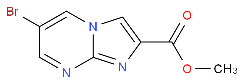 methyl 6-bromoimidazo[1,2-a]pyrimidine-2-carboxylate_分子结构_CAS_1211519-98-0)