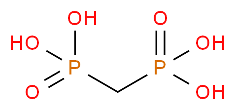 (phosphonomethyl)phosphonic acid_分子结构_CAS_1984-15-2