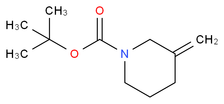 tert-butyl 3-methylidenepiperidine-1-carboxylate_分子结构_CAS_)