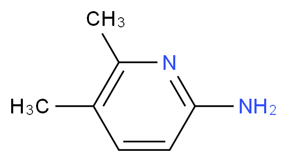 5,6-dimethylpyridin-2-amine_分子结构_CAS_57963-08-3