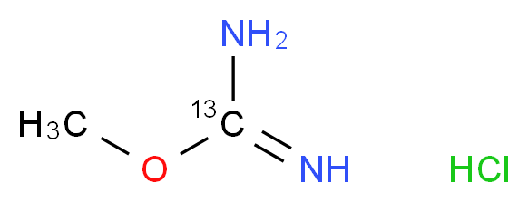 O-甲基异脲-13C 盐酸盐_分子结构_CAS_287389-40-6)