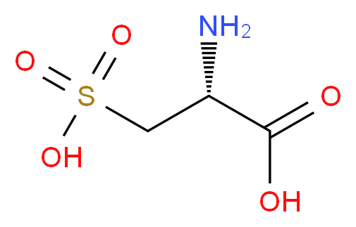 (2R)-2-amino-3-sulfopropanoic acid_分子结构_CAS_23537-25-9