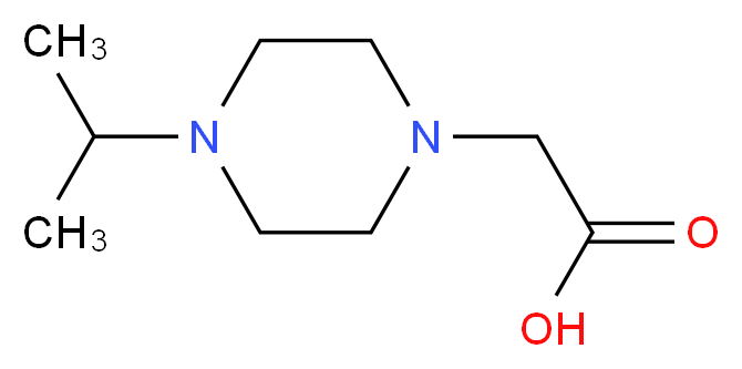 2-[4-(propan-2-yl)piperazin-1-yl]acetic acid_分子结构_CAS_95470-68-1