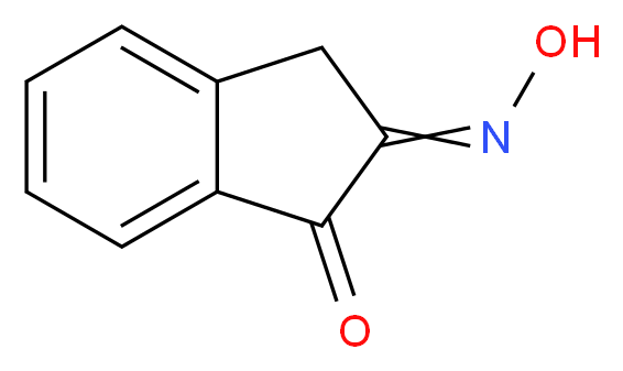 1,2-茚满二酮-2-肟_分子结构_CAS_15028-10-1)