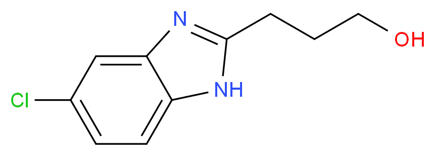 3-(5-chloro-1H-benzo[d]imidazol-2-yl)propan-1-ol_分子结构_CAS_10252-89-8)