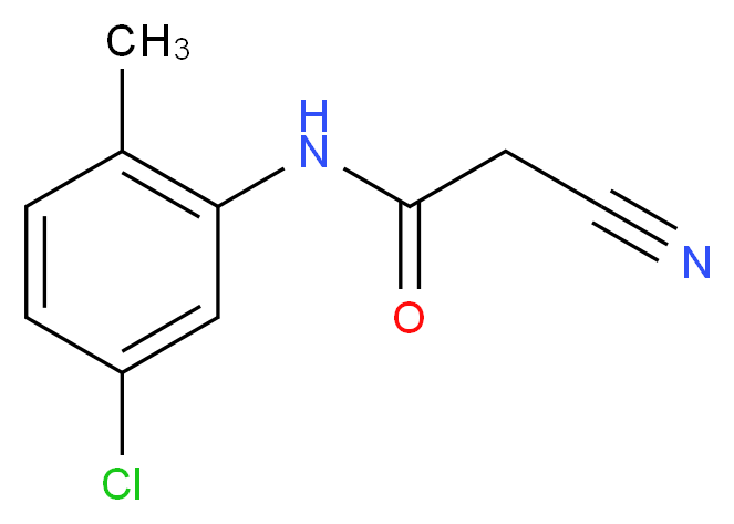 N-(5-Chloro-2-methylphenyl)-2-cyanoacetamide_分子结构_CAS_63034-97-9)