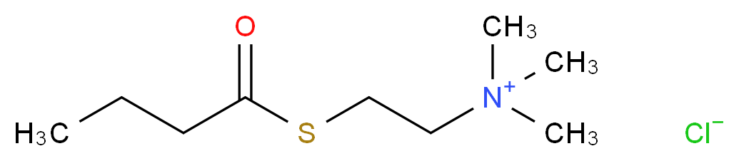 [2-(butanoylsulfanyl)ethyl]trimethylazanium chloride_分子结构_CAS_22026-63-7