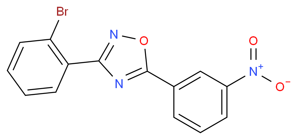 3-(2-Bromophenyl)-5-(3-nitrophenyl)-1,2,4-oxadiazole_分子结构_CAS_1000339-27-4)