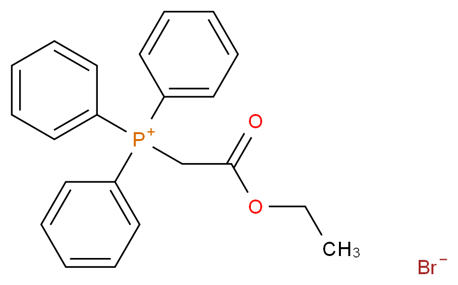 (2-ethoxy-2-oxoethyl)triphenylphosphanium bromide_分子结构_CAS_1530-45-6