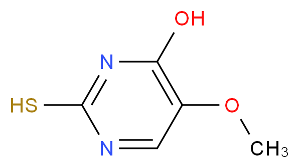 5-methoxy-2-sulfanylpyrimidin-4-ol_分子结构_CAS_6939-11-3
