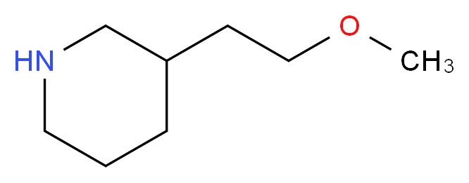 3-(2-Methoxyethyl)piperidine_分子结构_CAS_)