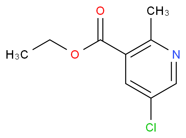 5-chloro-2-methyl-nicotinic acid ethyl ester_分子结构_CAS_868636-76-4)