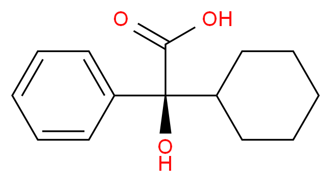 (S)-2-Cyclohexyl-2-hydroxy-phenylacetic Acid_分子结构_CAS_20585-34-6)