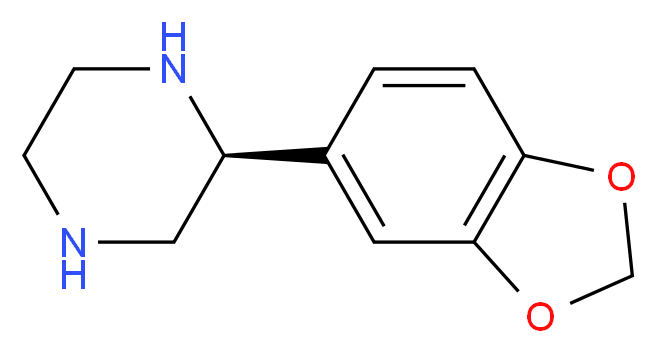 (S)-2-BENZO[1,3]DIOXOL-5-YL-PIPERAZINE_分子结构_CAS_)