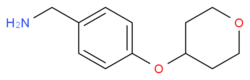 [4-(tetrahydropyran-4-yloxy)phenyl]methylamine_分子结构_CAS_864266-61-5)