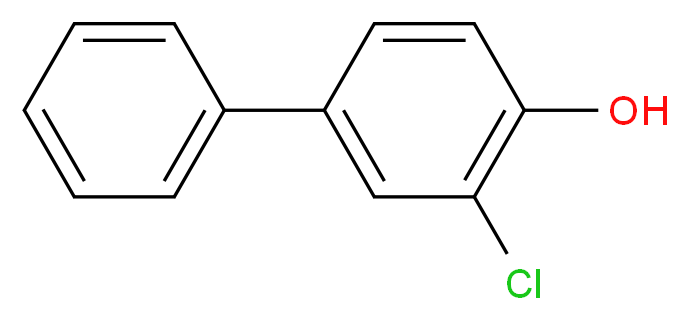 2-chloro-4-phenylphenol_分子结构_CAS_92-04-6