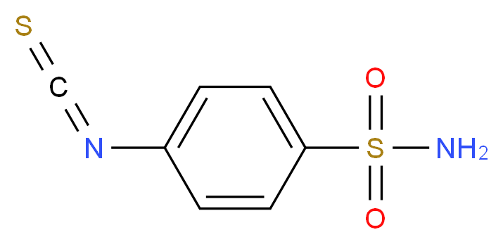 4-isothiocyanatobenzene-1-sulfonamide_分子结构_CAS_51908-29-3