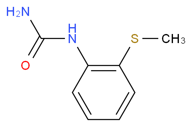 [2-(methylsulfanyl)phenyl]urea_分子结构_CAS_90007-01-5