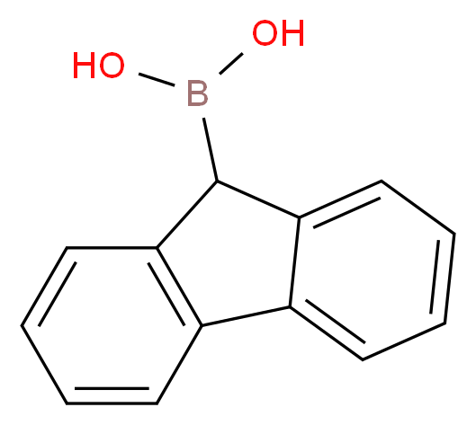 FLUORENE-9-BORONIC ACID_分子结构_CAS_100374-79-6)