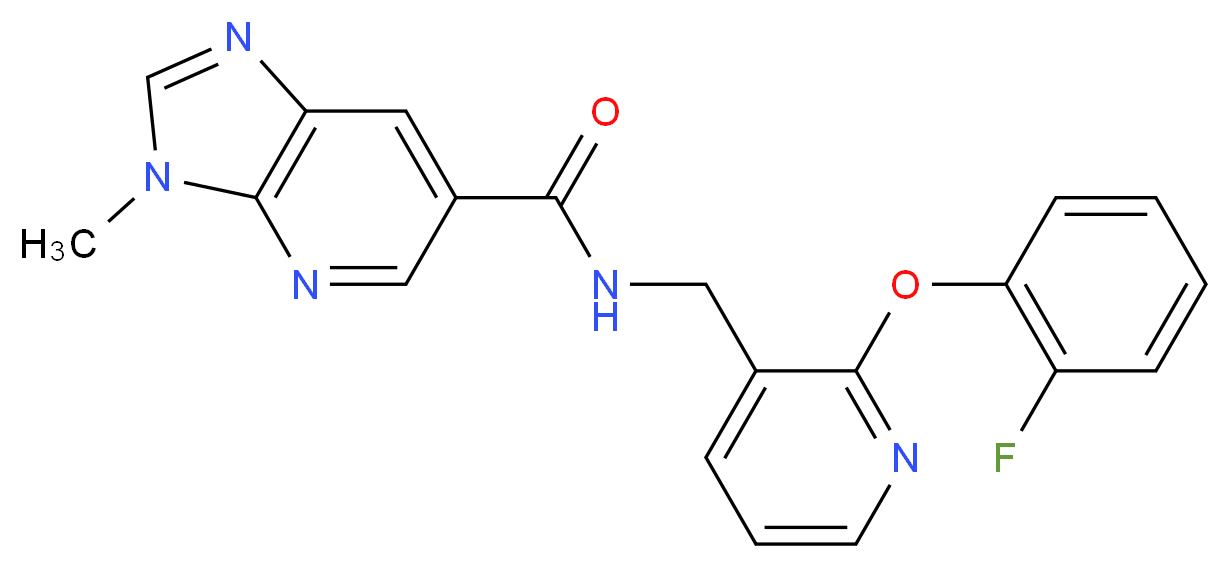 N-{[2-(2-fluorophenoxy)pyridin-3-yl]methyl}-3-methyl-3H-imidazo[4,5-b]pyridine-6-carboxamide_分子结构_CAS_)