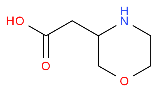 MORPHOLIN-3-YL-ACETIC ACID_分子结构_CAS_86236-84-2)