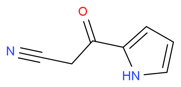 3-oxo-3-(1H-pyrrol-2-yl)propanenitrile_分子结构_CAS_90908-89-7